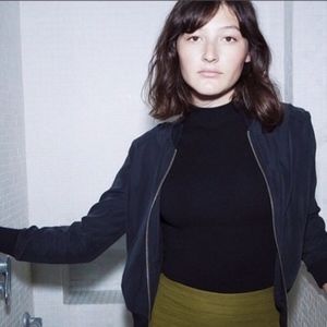 American Apparel Amelie navy bomber jacket